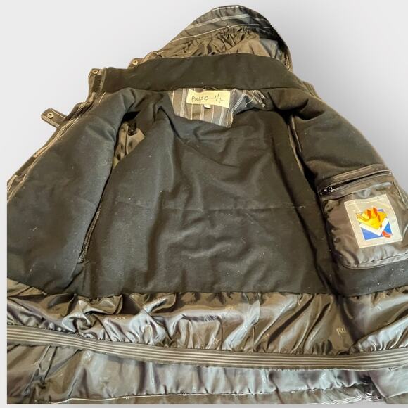 Pulse Black White Stripe Outdoor Insulated Snowboard Sport Winter Ski Jacket M - Picture 11 of 13